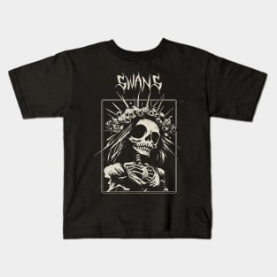 swans spooky bride Kids T-Shirt